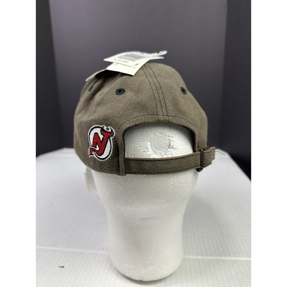 Vintage 90s New Jersey Devils Logo NHL Hockey Annco Professional StrapBack Hat - Picture 4 of 6